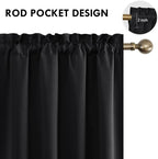 DWCN Blackout Curtains for Bedroom – Rod Pocket Thermal Insulated Noise - Image 4