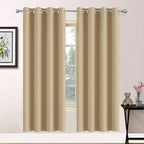 Yakamok Blackout Curtains Room Darkening Thermal Insulated Grommet top Window by Yakamok