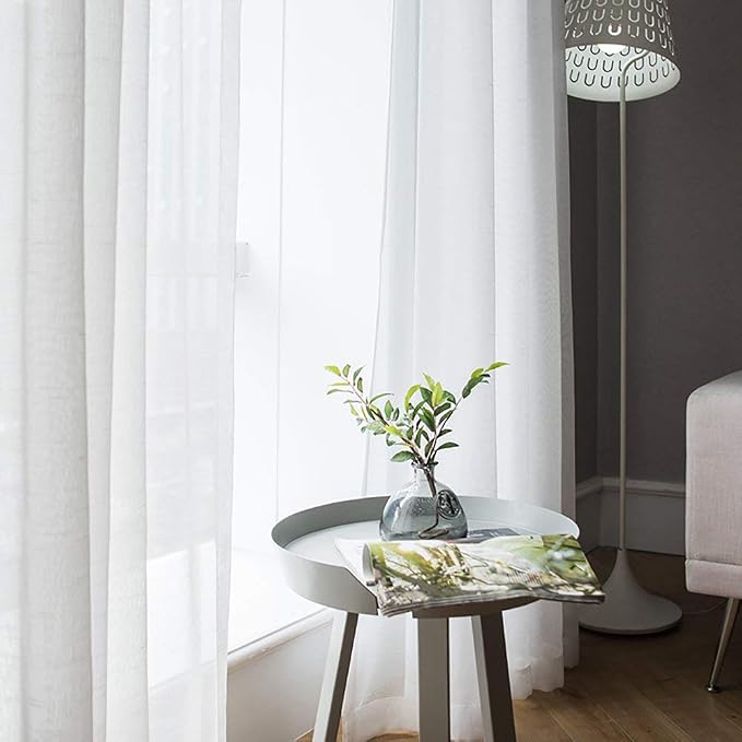 MIULEE White Window Sheer Curtains - Image 5