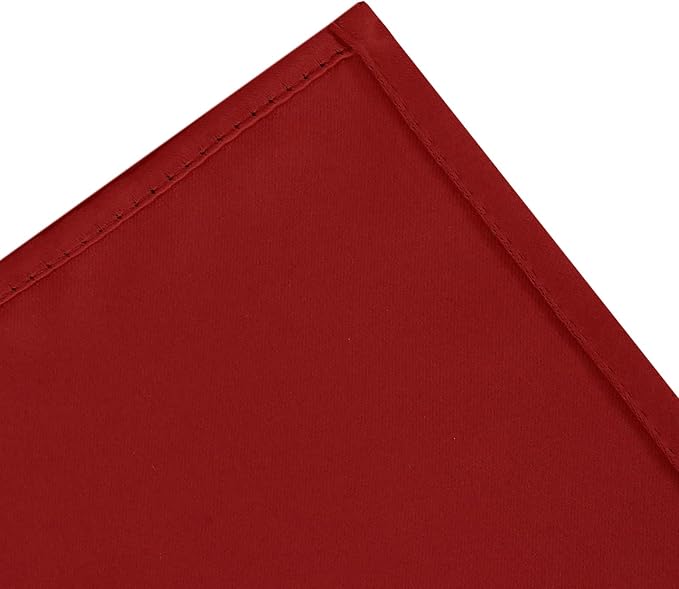 LEMOMO Blackout Curtains 66 x 54 Inch Long Red Curtains Set of 2 Panels Room - Image 7