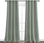 NICETOWN Greyish Green Blackout Curtains 120" Long - Image 2