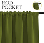 NICETOWN Blackout Curtains for Bedroom, 1 Pair, 70 by 63-inch, Window Treatment - Image 2