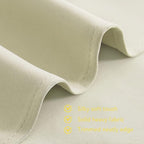 NICETOWN Blackout Beige Curtains 80 inch Long - Image 5