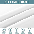 H.VERSAILTEX White Window Curtains 63 Inch Length Thermal Insulated Window - Image 4