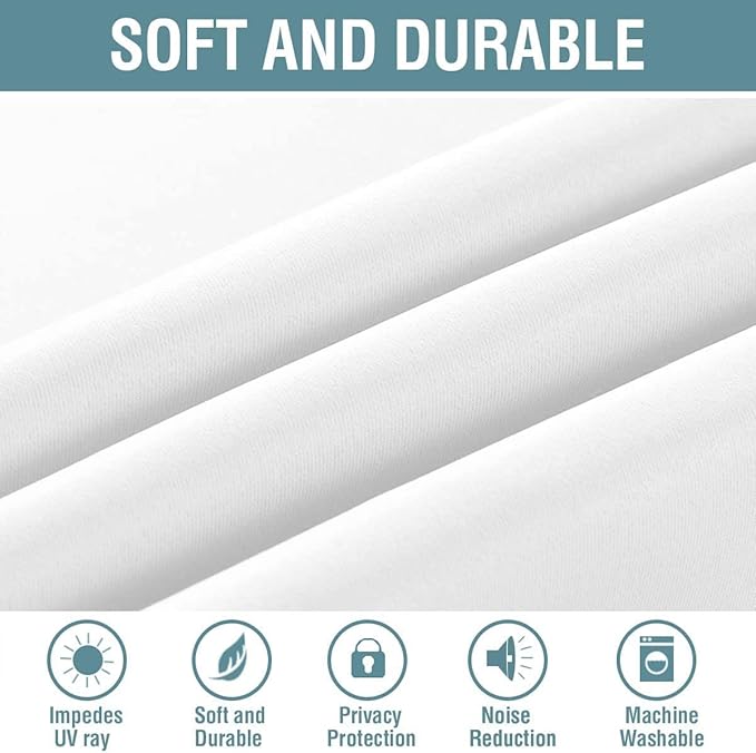 H.VERSAILTEX White Curtain 84 inches Long - Image 8