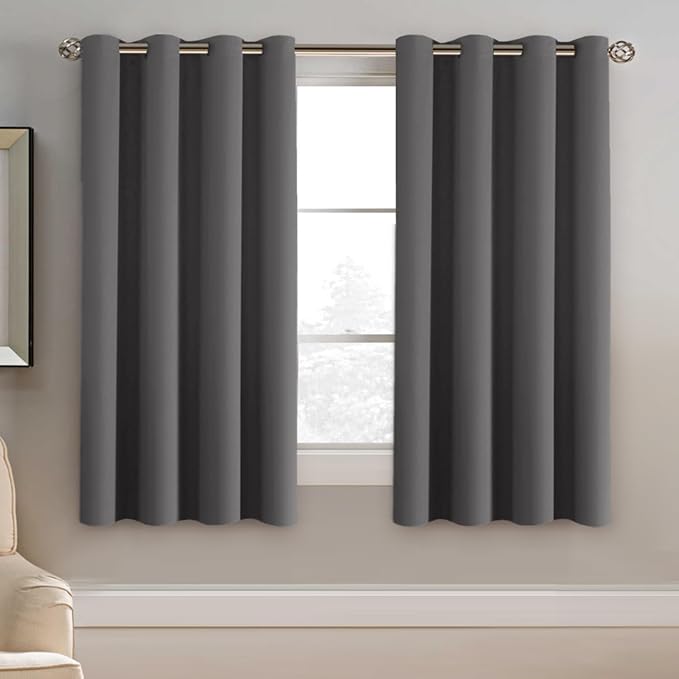 H.VERSAILTEX Blackout Grey Curtains by HVERSAILTEX