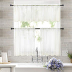 MIULEE Short Sheer Curtains 30 Inch Length - Image 8