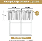 Lecloud Leia Black Sheer Valances - Image 3