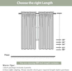 OWENIE Ivory Sheer Curtains 68 Inch Length 2 Panels Set - Image 2