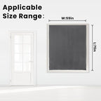 Magic Tape Stick On Curtains Window Shades Pull Down Blackout Window Cover - Image 7