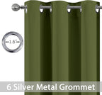 Yakamok Blackout Curtains for Bedroom, Thermal Insulated Blackout Grommet Top - Image 2
