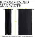 NICETOWN Black Blackout Curtain Blinds - Image 7