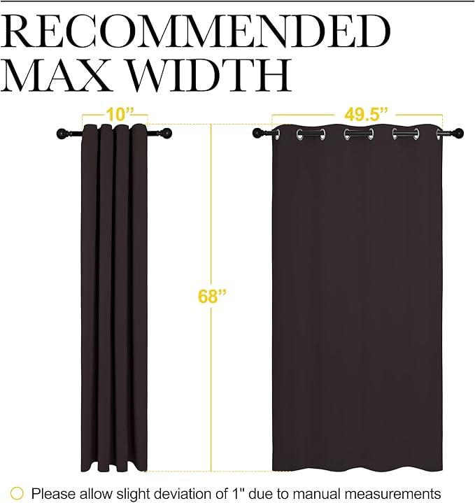 NICETOWN Blackout Curtain Panels - Image 7