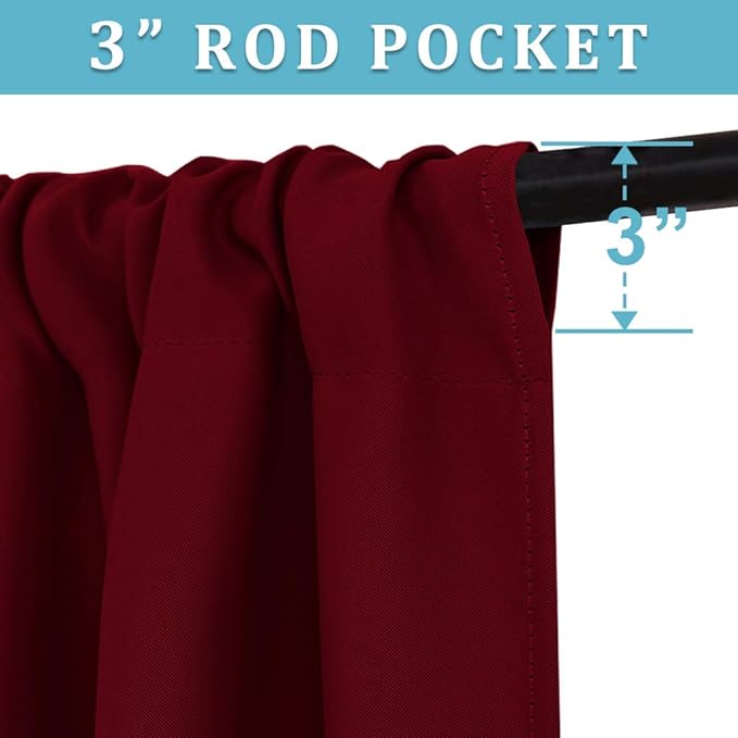 RYB HOME Extra Wide Blackout Curtains - Image 2