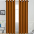 Yakamok Burnt Orange Blackout Curtains by Yakamok
