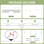 5/8” Diameter Curtain Rods 30-60 Inch, - Image 3