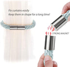 NICEEC 2 Pack Strong Magnetic Curtain Tiebacks Modern Simple Style Drape Tie - Image 4
