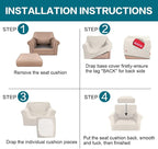 Turquoize 2 Piece Chair Covers for Living Room Armchair Couch Cover - Image 7