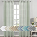 H.VERSAILTEX Linen Curtains Natural Linen Blended Curtain Panels by HVERSAILTEX