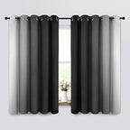 Yakamok Room Darkening Ombre Curtains 63 Inch Length, Light Blocking Grommet - Image 2