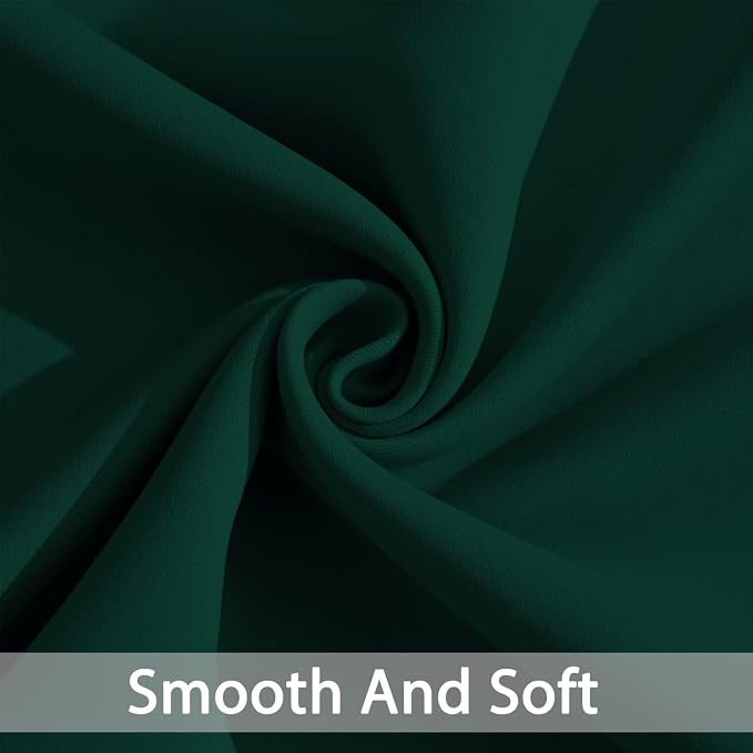 Yakamok Wide Thermal Blackout Patio Door Curtain Panel, Dark Green Grommet - Image 3