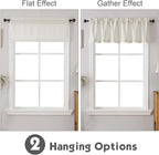 Chyhomenyc Kitchen Valances for Windows, Short Window Valance Curtains for - Image 8