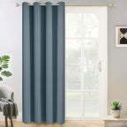Yakamok Wide Thermal Blackout Patio Door Curtain Panel, Stone Blue Grommet by Yakamok