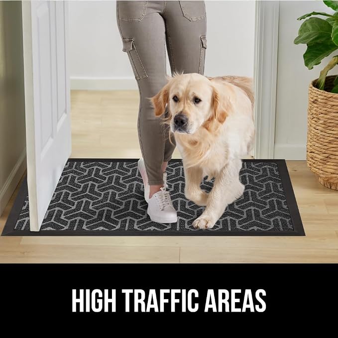 GORILLA GRIP 100% Waterproof All-Season WeatherMAX Doormat 35x23, US Designed - Image 7
