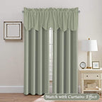 H.VERSAILTEX 2 Panels Blackout Curtain Valances - Image 2