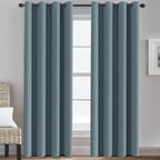 H.VERSAILTEX Blue Curtains/Drapes Blackout by HVERSAILTEX
