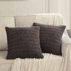 Fancy Homi 4 Packs Boho Dark Brown Decorative Throw Pillow Covers 14x14 Inch - Image 6