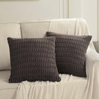 Fancy Homi 4 Packs Boho Dark Brown Decorative Throw Pillow Covers 24x24 Inch - Image 6