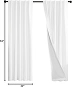 Deconovo Blackout Curtains for Bedroom & Nursery, Thermal Insulated Drapes - Image 7