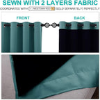 NICETOWN 100% Blackout Curtains 108 inches Long, Noise Reduction Window - Image 4