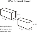 2Pcs Couch Arm Covers, Armrest Cover - Image 2