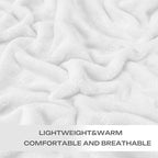 JIAHANNHA Fleece Blanket White Throw Blankets - Image 4