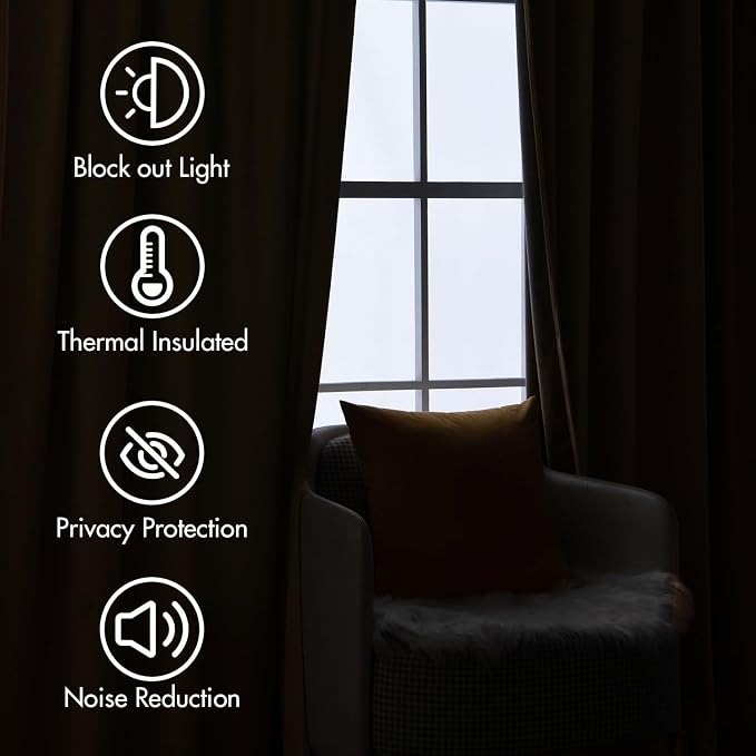 MIULEE Velvet Curtains 108 inches - Image 5