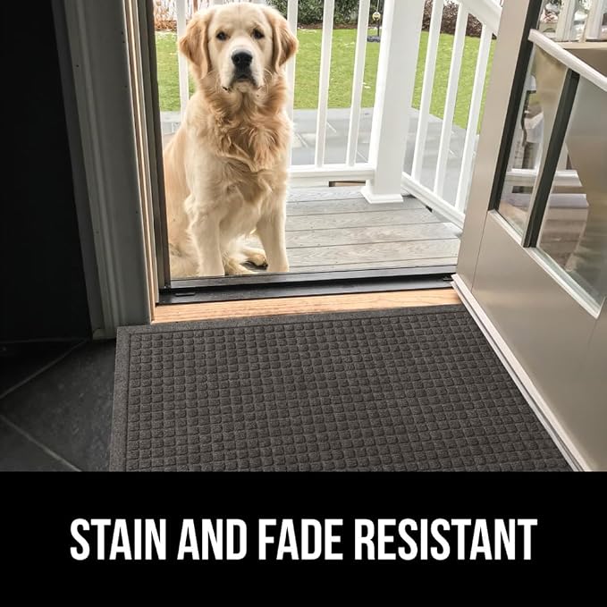GORILLA GRIP® Ultra Absorbent Front Door Mat Outside Entrance 47x35, Traps Dirt - Image 9