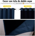 NICETOWN Complete 100% Blackout Curtain Set, Thermal Insulated & Energy - Image 5