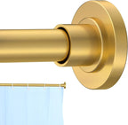 CorkLatta Gold Shower Curtain Rod 31 to 92 Inch, 1 Inch Diameter Adjustable by CorkLatta