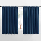 NICETOWN Blackout Curtains for Bedroom, Moroccan Blue, 1 Pair, 62 by 63-inch by NICETOWN