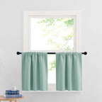 RYB HOME Cafe Blackout Curtains 24 inch Length, RV Curtains by RYBHOME