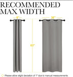 NICETOWN Blackout Curtains 63 inches Long, Thermal Insulated Solid Grommet Top - Image 6