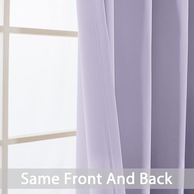 Yakamok Blackout Curtains Room Darkening Thermal Insulated Window Panels - Image 4