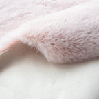 ORINOVA Pink Fluffy Shag Carpet Faux Bunny Washable Plush Fur Area Rugs - Image 4