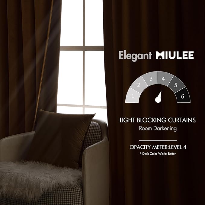 MIULEE Velvet Curtains 90 inches - Image 5