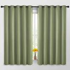 Yakamok 63 Inch Long Blackout Curtains Room Darkening Thermal Insulated by Yakamok