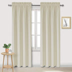 DWCN Blackout Curtains for Bedroom – Rod Pocket Thermal Insulated Noise by DWCN
