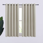 NICETOWN Thermal Insulated Natural Curtains Blackout Draperies, Window by NICETOWN