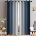 Yakamok Room Darkening Ombre Curtains 90 Inch Length, Light Blocking Grommet by Yakamok